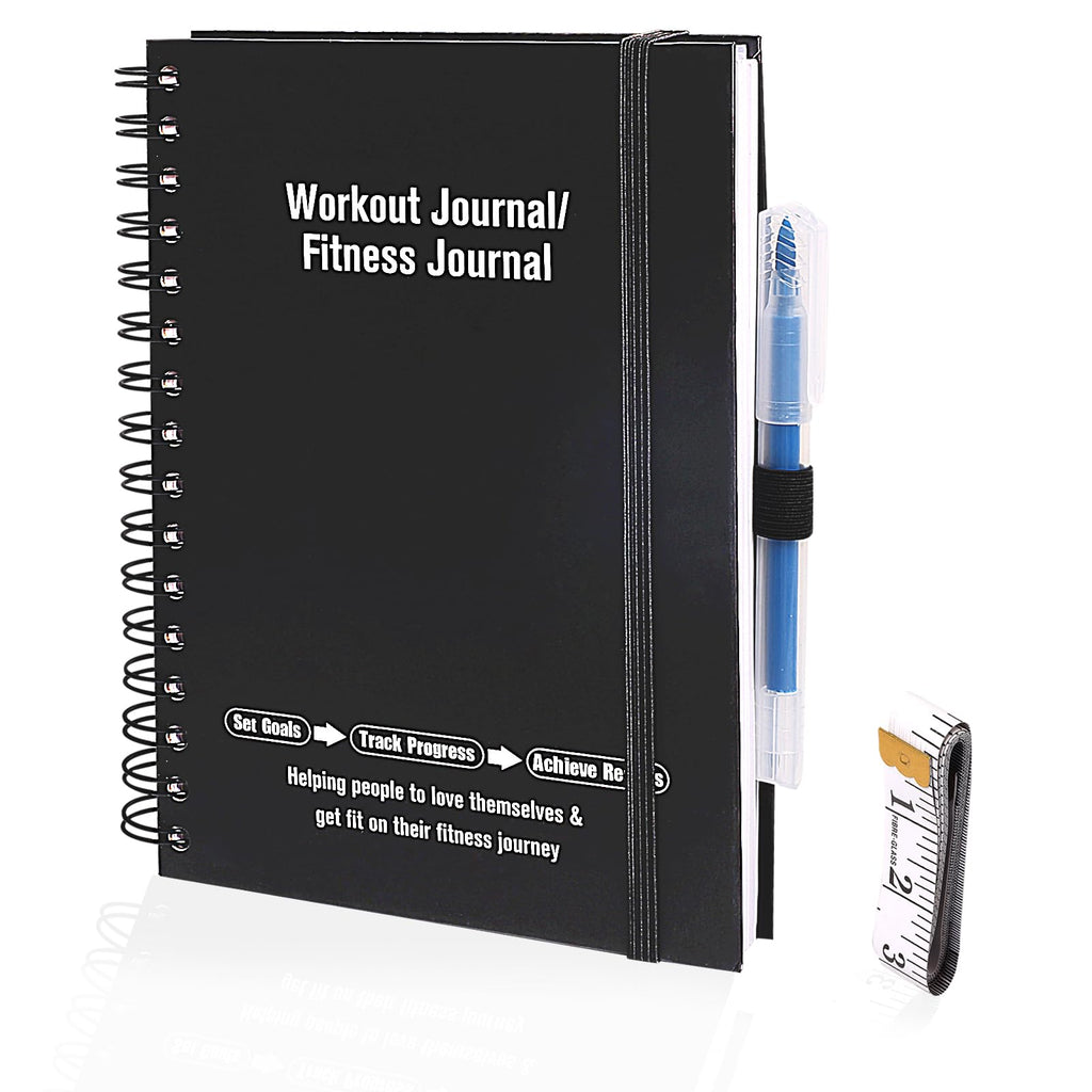 Fitness Journal and Workout Planner for Women & Men - Workout Log Book for Track Progress Weight Loss - Home Gym Essentials for Training Monitoring